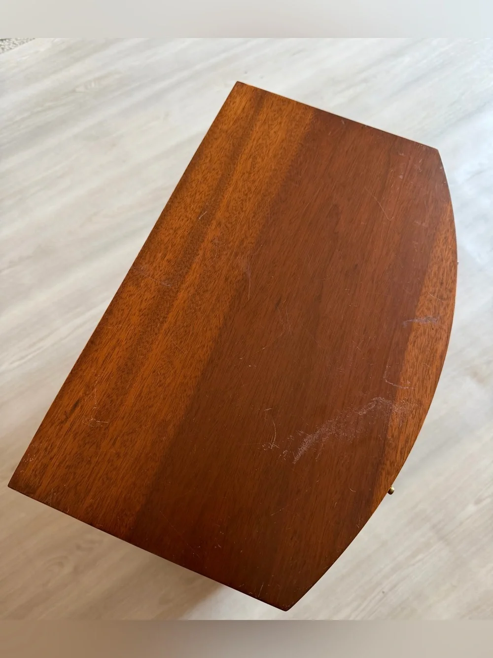 Antique Maitland Glascoe Mahogany Miniature Bow Front Chest Salesman Sample